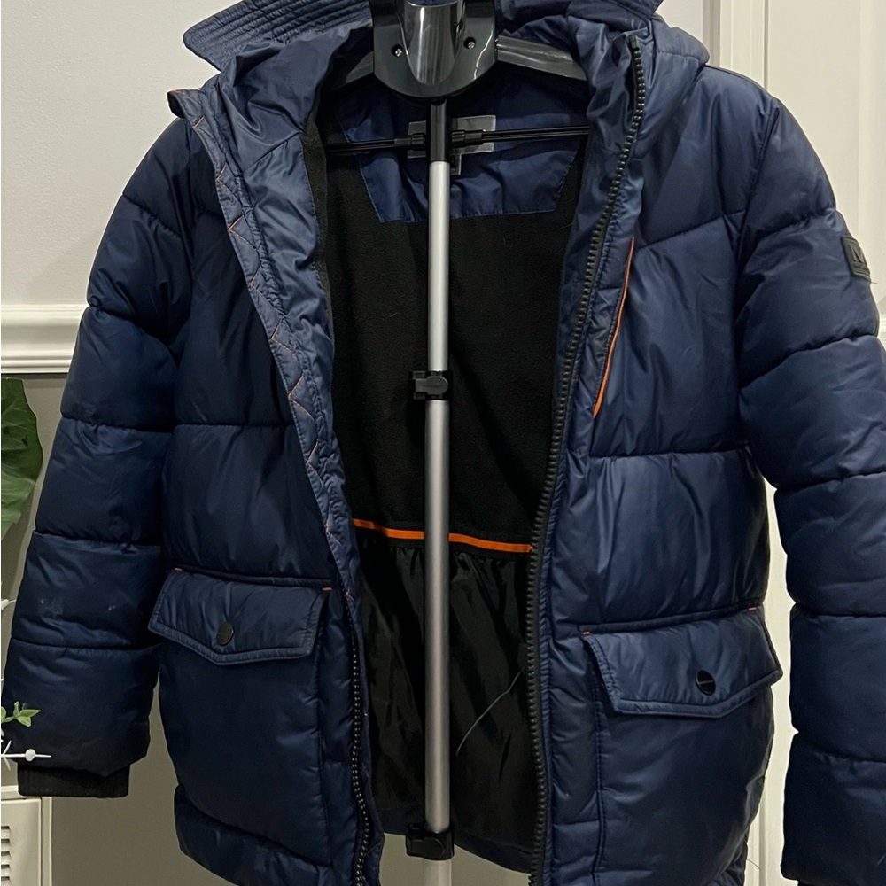 Michael kors Navy Puffer Jacket with Hood